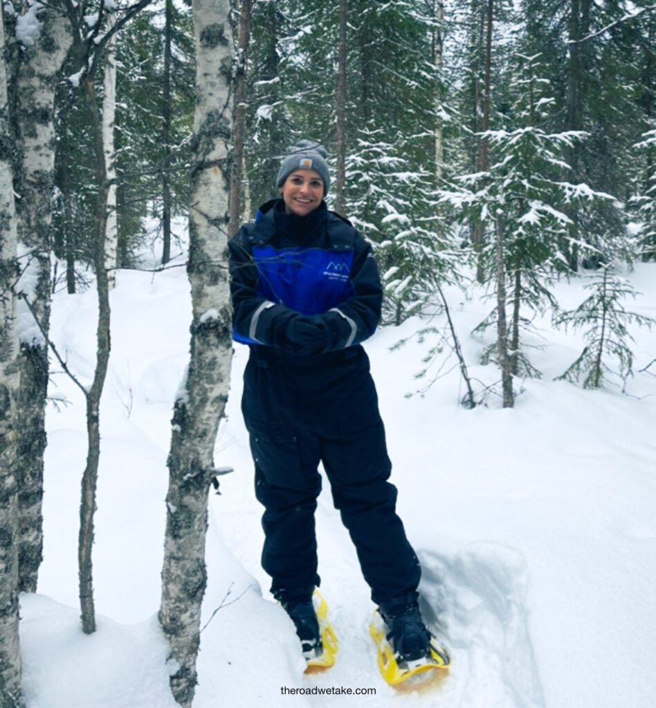 snowshoeing in Finland