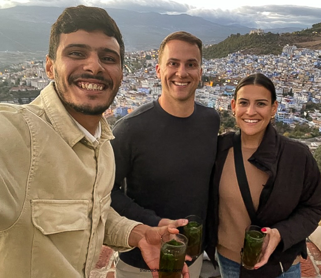 View of Chefchaouen, Morocco with our guide