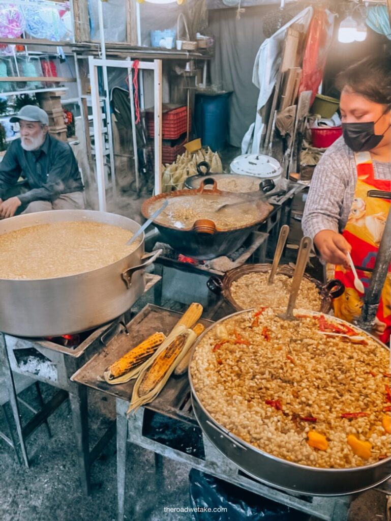 mexico city mercado de jamaica elote