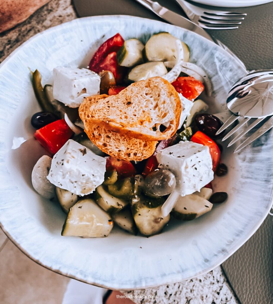 Monastre restaurant Greek Salad in Corfu