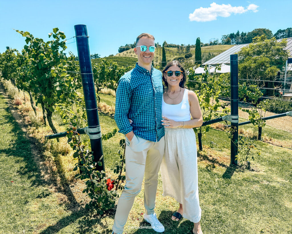 jaimie and scott at tantalus winery