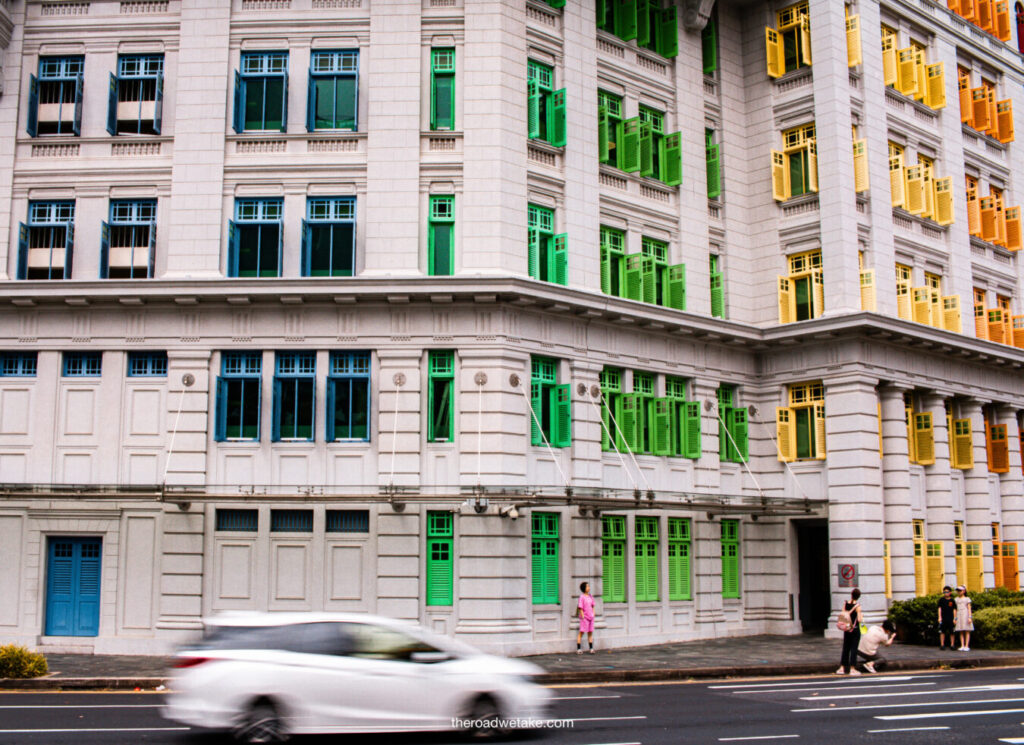 colorful building in singapore