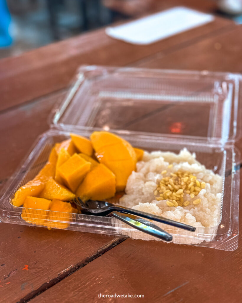 chiang mai street food, mango sticky rice