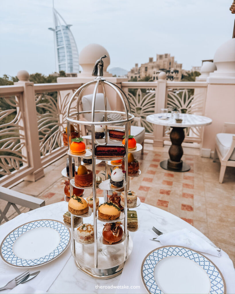 tea at Al Fayrooz, Jumeirah Al Qasr