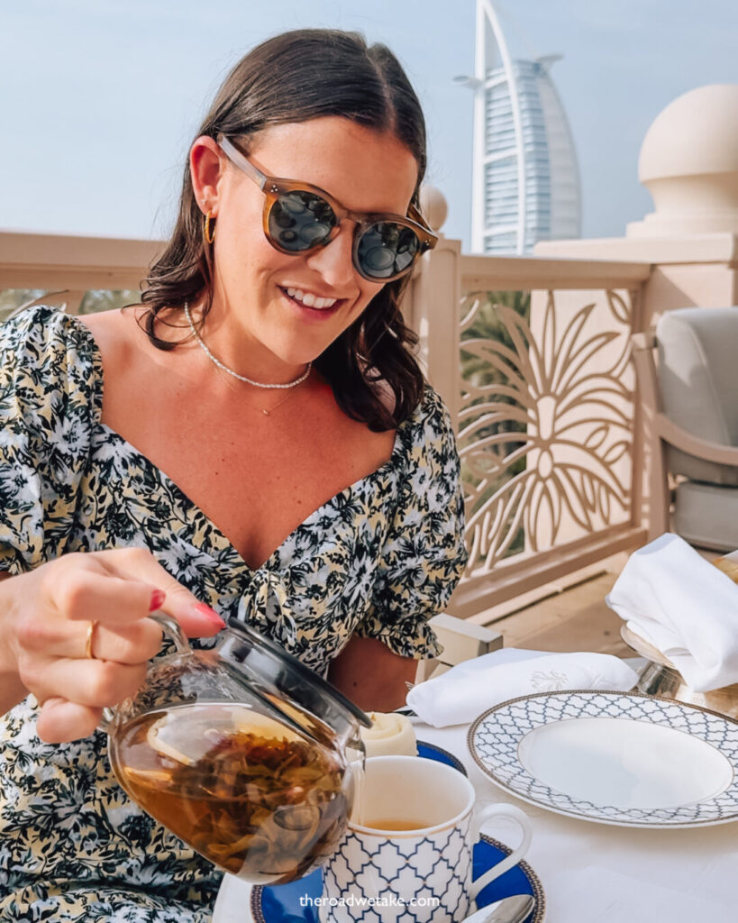 tea at Al Fayrooz, Jumeirah Al Qasr