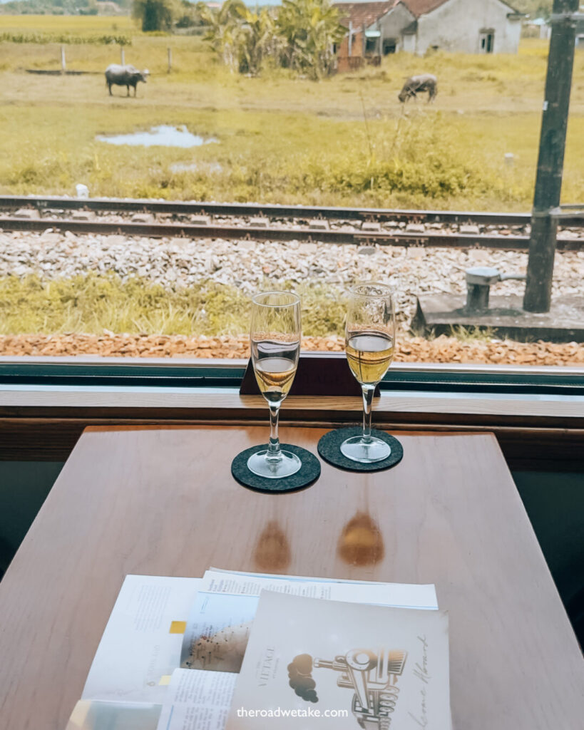 vietnam luxury vietage train champagne