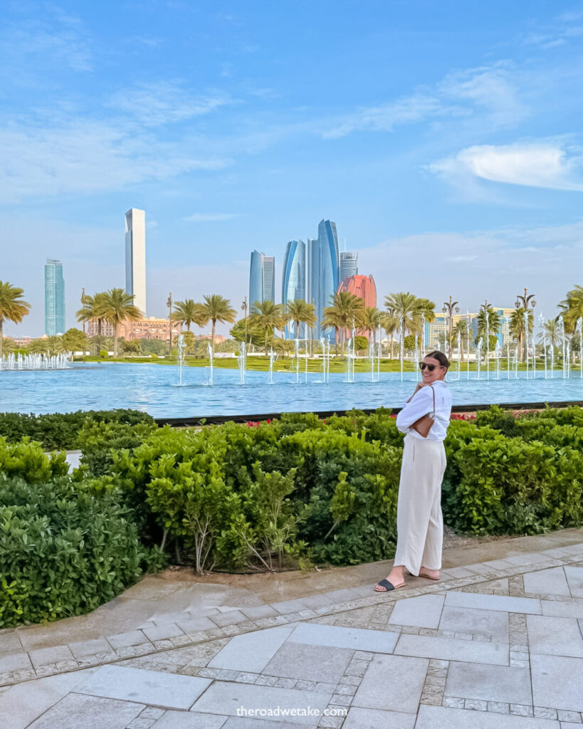 View from Presidential Palace Abu Dhabi