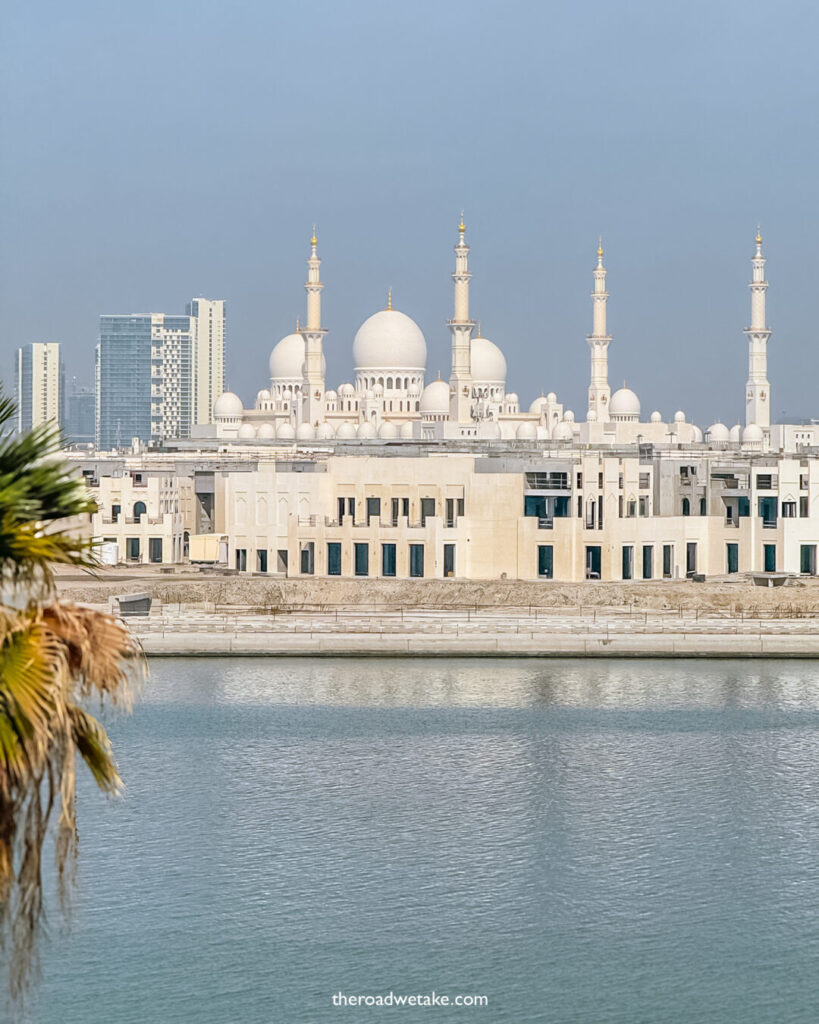 view of the grand mosque from Shangri-La Qaryat Al Beri