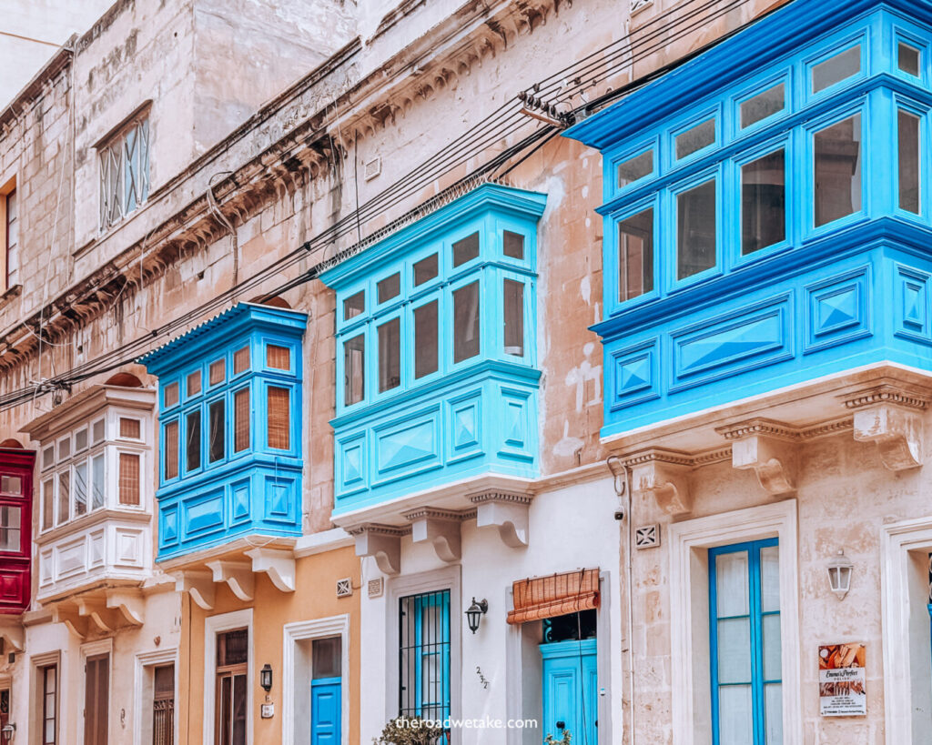 valletta, malta balconies