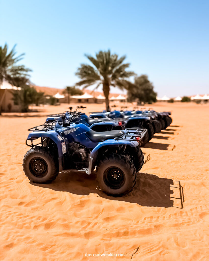 wahiba sands desert, oman atv