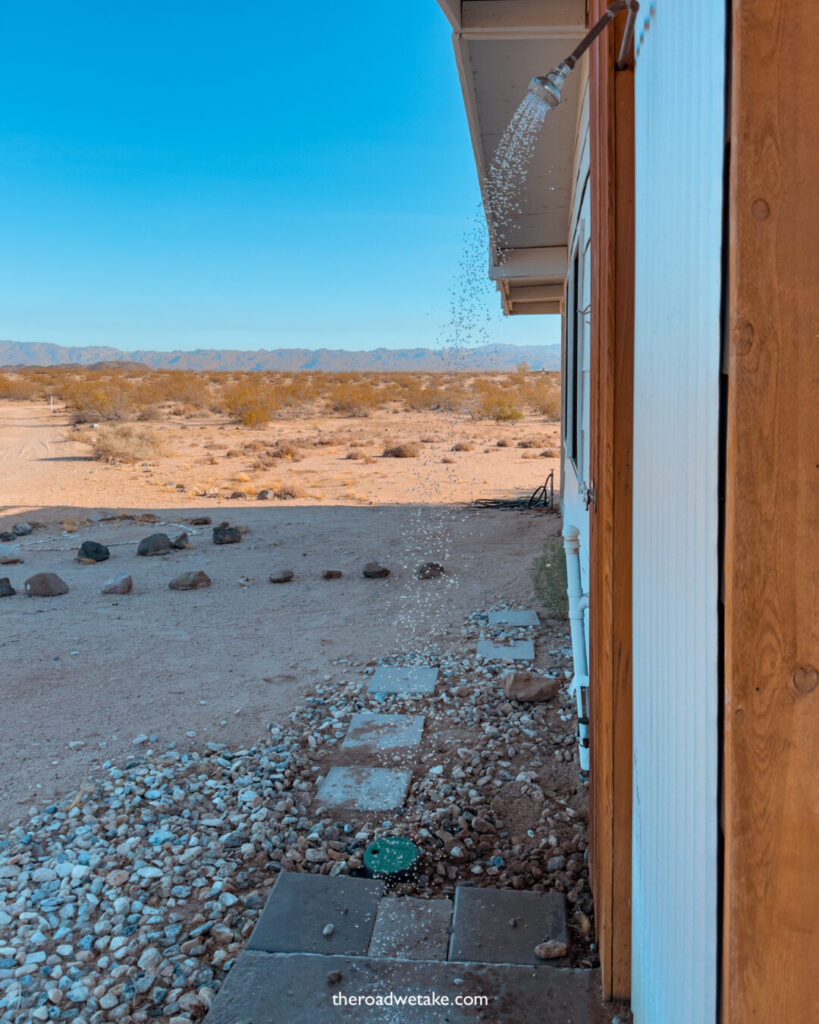 joshua tree airbnb shower